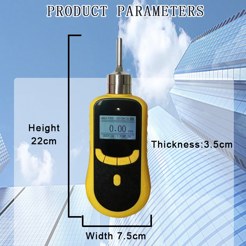 electronic methane gas CH4 measuring instrument lab gas sensor testing sniffer