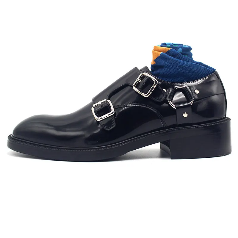 

Metal Ring Mengke Shoe Buckle Wear Cowhide Dress Shoes Gvy Home Heightened Platform Shoes