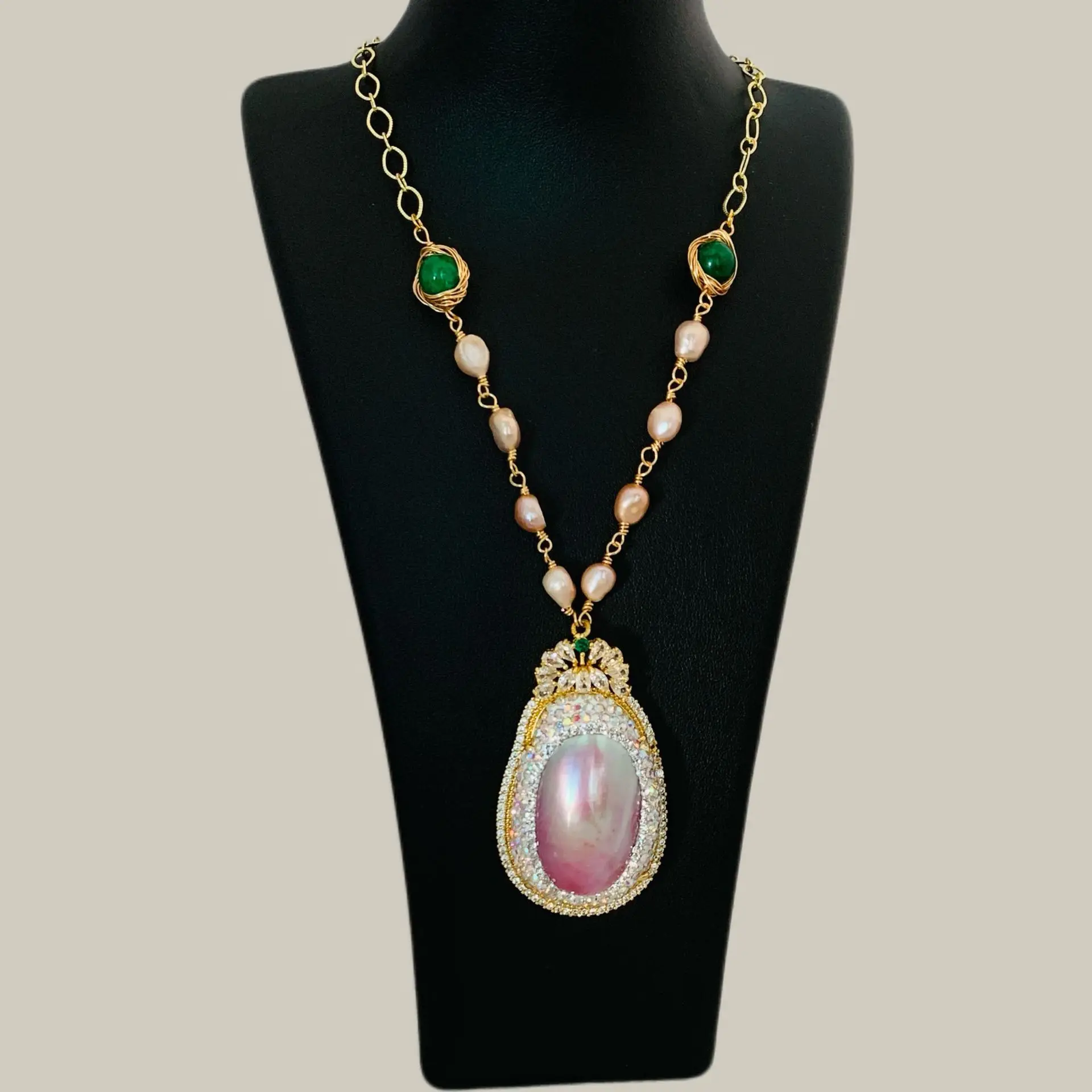 

Ожерелье в китайском стиле с резным дизайном, длинная цепочка для свитера, женский бисерный воротник, ретро-элегантные модные аксессуары