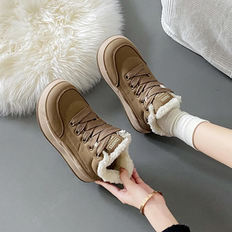 High Top Sneakers Women's Shoes With Platform Tennis Female Thick Sole Trainers Casual 2024 Genuine Leather Women's Sneakers Wit