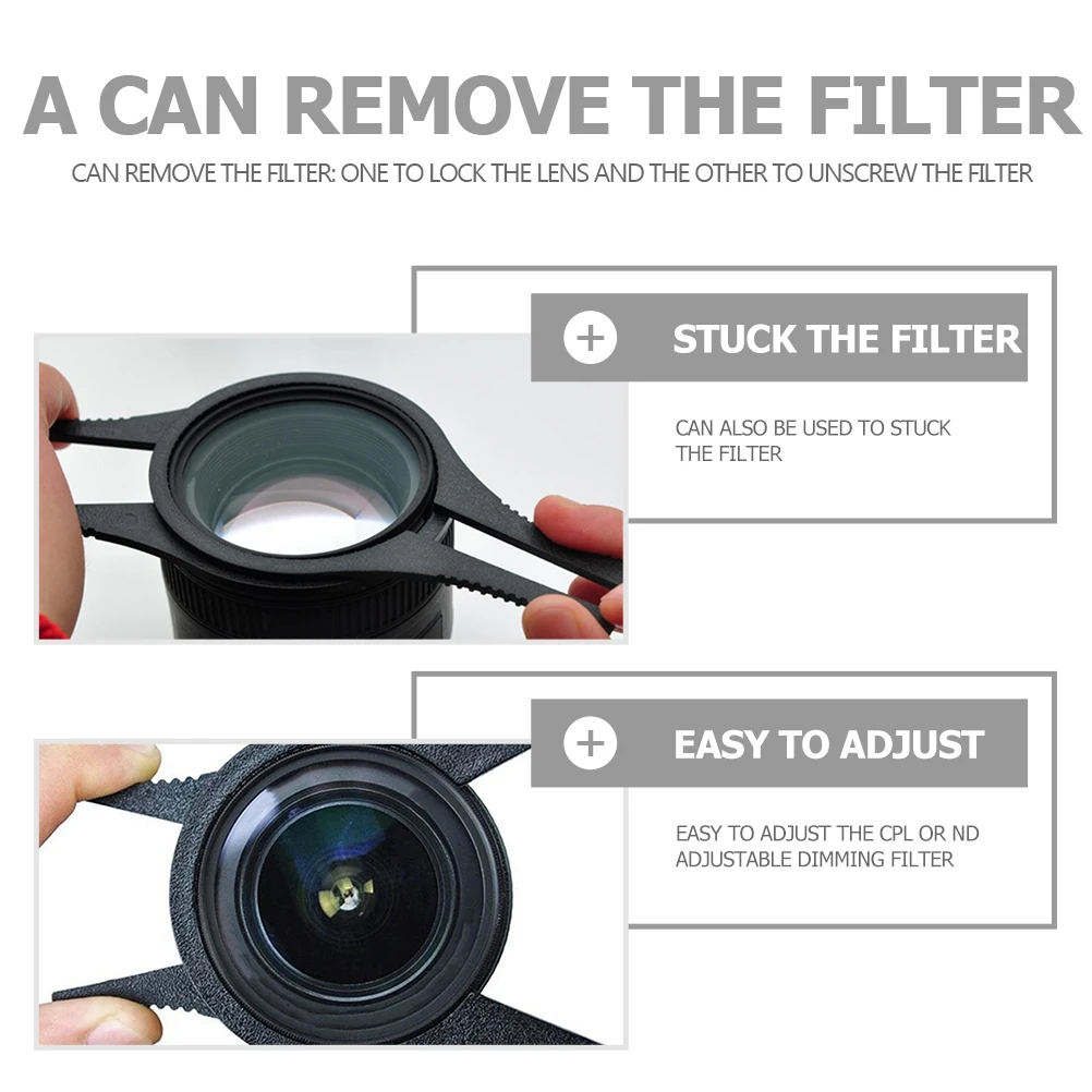 

6pcs Camera Lens Filter Wrench Durable ABS Material CPL ND Remover Tool UV Broken Lens Workshop Mechanical Photography