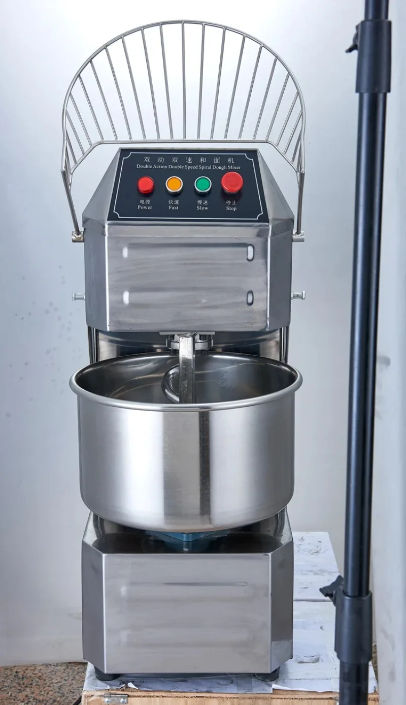 40L Electric Spiral Dough Mixer, Stainless Steel Commercial Bread & Pasta Mixing Machine for Bakery Use view 4