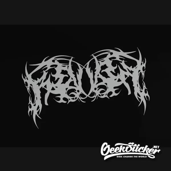 

Geeksticker Tribal Banner Metal Style Decal Scary Back Windshield Banner Death Metal Bmw Accessories Waterproof UV Resistance