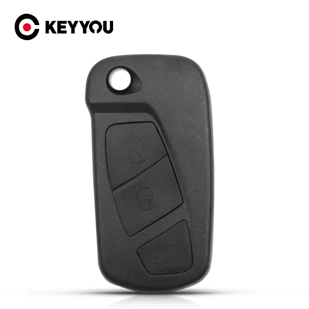 KEYYOU 3 Buttons Flip Remote Control Key Shell Cover Case Fob For Ford KA MK2