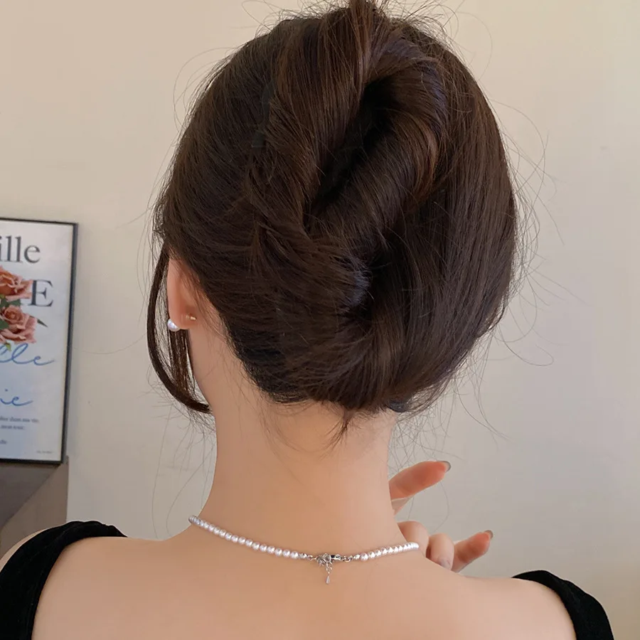 Pettini forchetta per capelli a forma di U in metallo Semplice parte posteriore della testa Clip per capelli Pettini laterali per capelli Updo Bastoni per capelli Strumento per lo styling dei capelli Ornamento Z