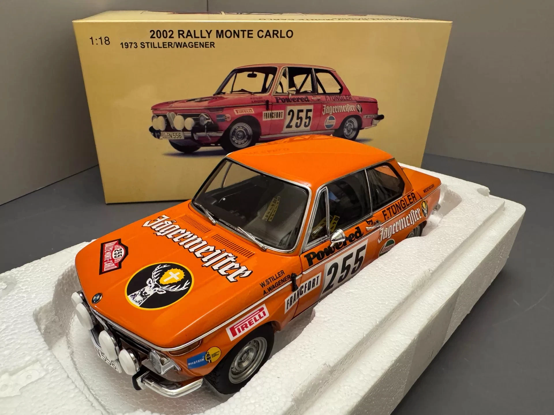 Autoart 1:18 2002 RALLY MONTE CARLO #255 Simulation Limited Edition All Open Alloy Metal Static Car Model Toy Gift