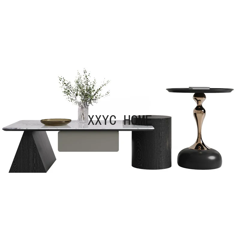 

Small Apartment Living Room Home Designer Simple Modern Creative Rectangle Tea Table living room furniture coffee table