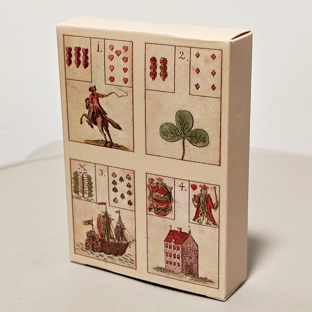 Ur-Lenormand Oracle Cards - (The Game of Hope) - 9*6cm Vintage 18th Century Divination Deck - 36 Card Fortune Telling Set