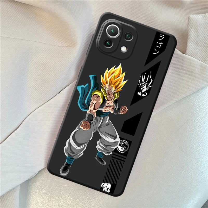 เคสสำหรับ Xiaomi Redmi 9 A5 K40 K80 Pro 14C 12C A1 A2 Plus 13C A4 A3 10 สีดำ เคสโทรศัพท์แบบนิ่มลายดราก้อนบอล ซูเปอร์ คูล โกคู