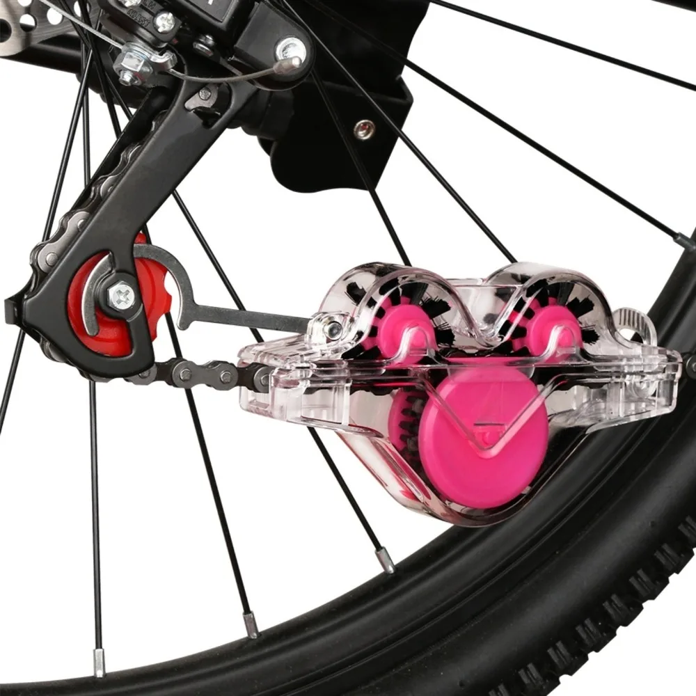 

Bicycle Chain Cleaner, Multi-purpose Chain Cleaning Tool, Suitable for Mountain Bikes and Road Bikes, Bicycle Cleaning Brush