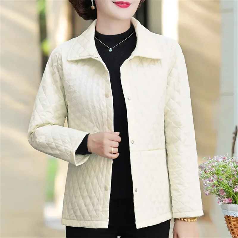 

Cotton clamping Mom coat light cotton-padded jacket new western style short small cotton-padded jacket middle-aged and elderly w