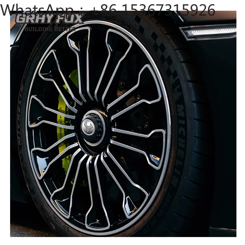 18-22 Inch 5x112 5x114.3 5x120 Black Monoblock Custom Forged Alloy Wheel Rims High Performance Car Wheels