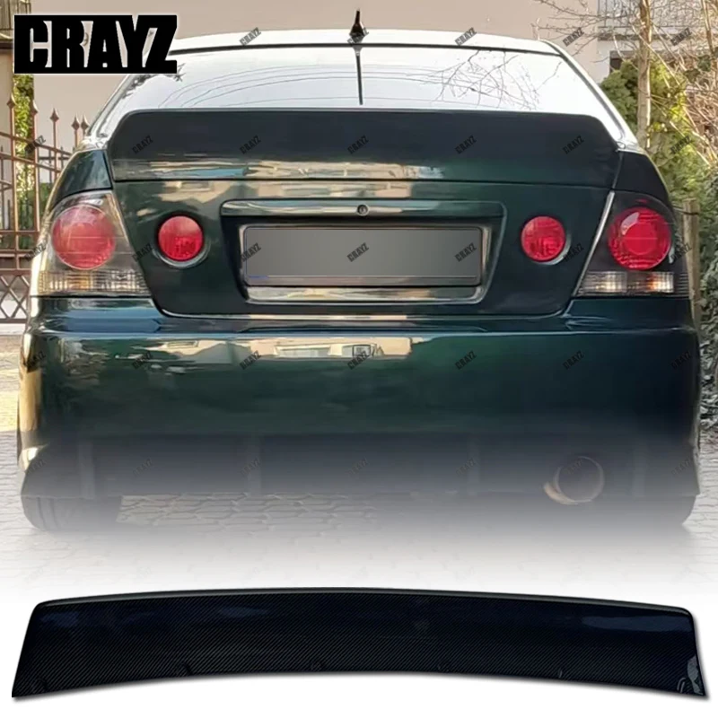 

Для 1998, 1999, 2000, 2001, 2002, Lexus IS200 Altezza Modif --- Gloss Black, задний спойлер из настоящего углеродного волокна, крышка багажника GT Style