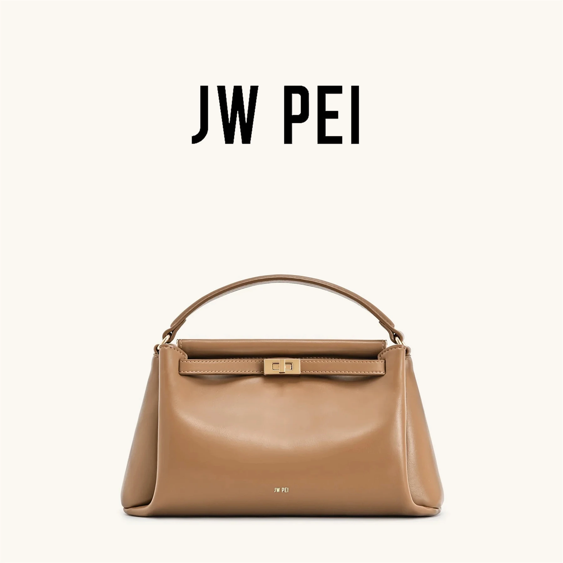 

Сумка JW PEI Lock 2026: Новая женская маленькая квадратная сумка-кроссбоди из экокожи, веганская кожаная сумка с верхней ручкой, наплечная сумка-сэтчел