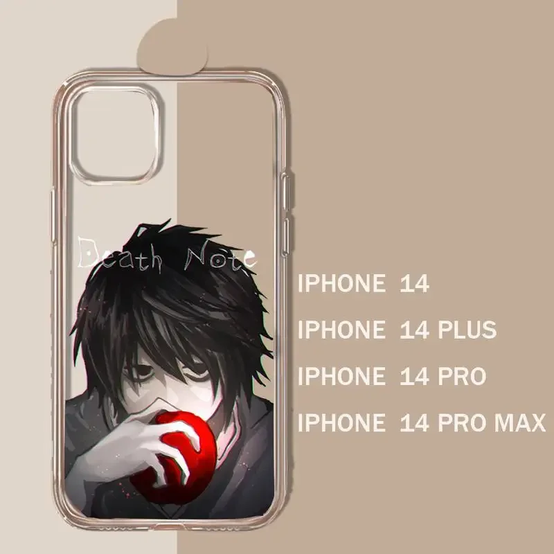 Death Note Ryuk manga Anime Phone Case Transparent soft For iphone 11 13 12 14 15 pro max mini plus