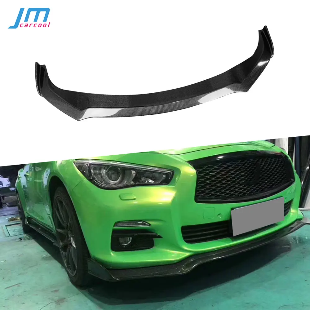 

Накладки-спойлеры на передний бампер из настоящего карбона для Infiniti Q50 Sport 2014-2017