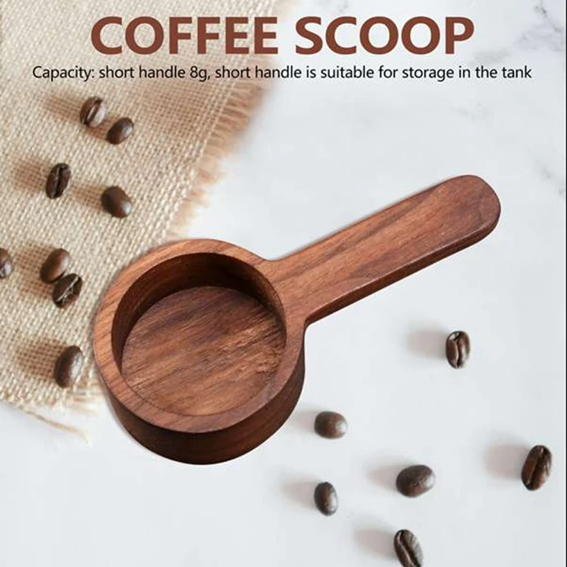 Set sendok ตวงทำจากไม้4ชิ้นช้อนตักตวงสำหรับครัวชากาแฟช้อนตักน้ำตาลเครื่องมือวัด