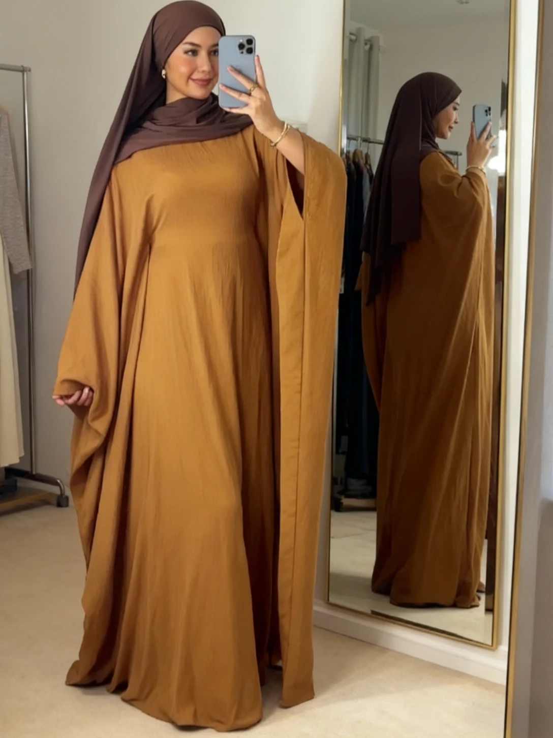 

Женские вечерние платья Абая 2026 Саудовская Аравия Длинный халат с рукавами «летучая мышь» Джалабия Ид Мусульманский Рамадан Кафтан Марокко Дубай Ислам Vestidos