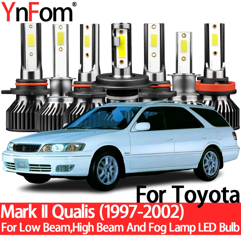 

YnFom For Toyota Mark II Qualis 1997-2002 Special LED Headlight Bulbs Kit For Low Beam,High Beam,Fog Lamp,Car Accessories