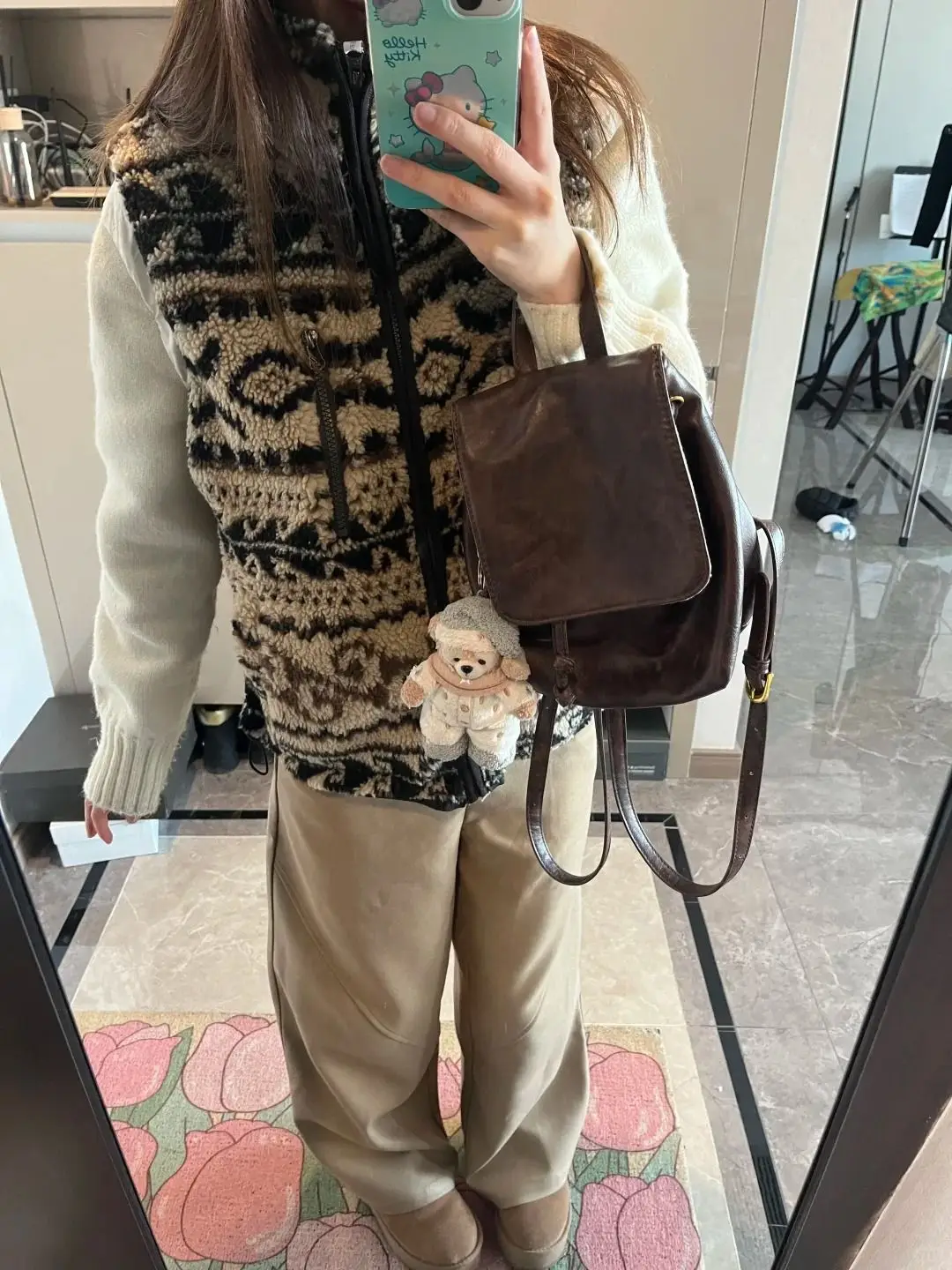 Warm Zipper High Neck Outerwear for Women New Sleeveless Vest for Autumn and Winter 2025