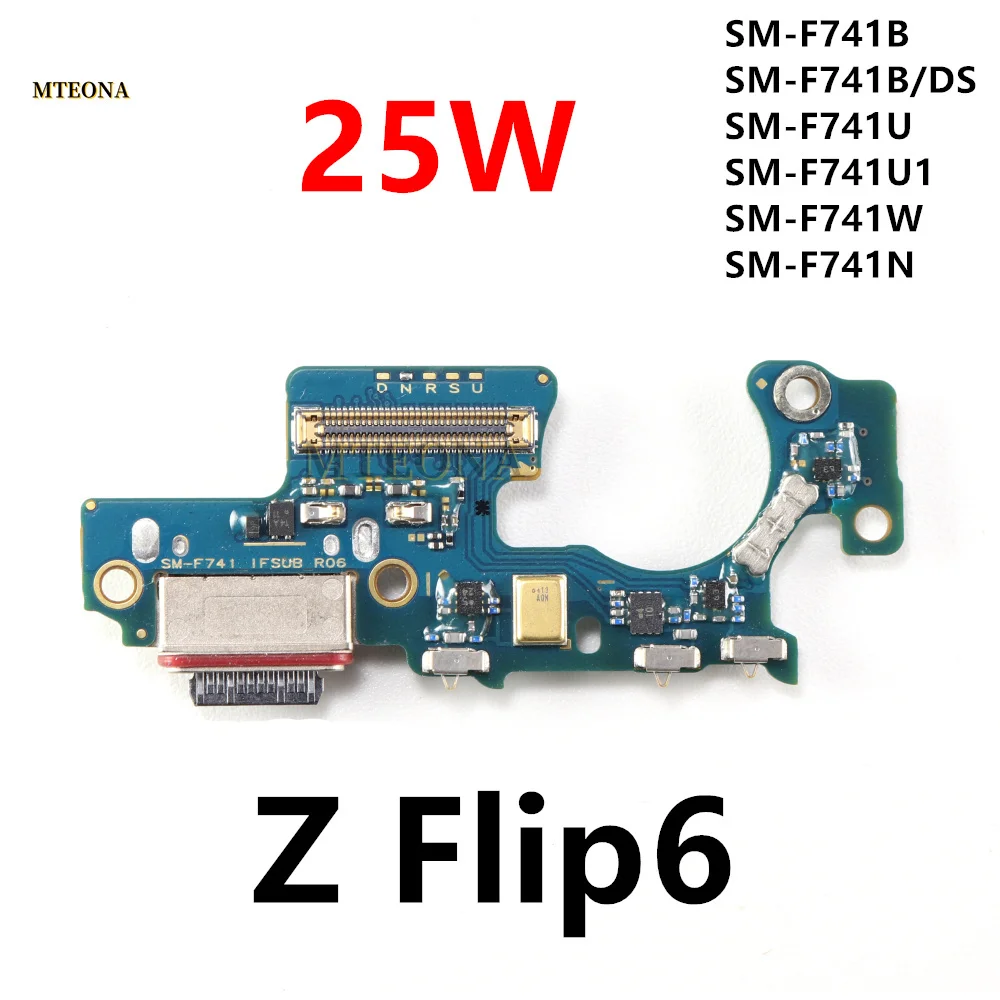 For Samsung Galaxy Z Flip6 SM-F741B/DS F741U F741N 25W Quick Charge Dock Board Connector USB Charger Charging Port Flex Cable