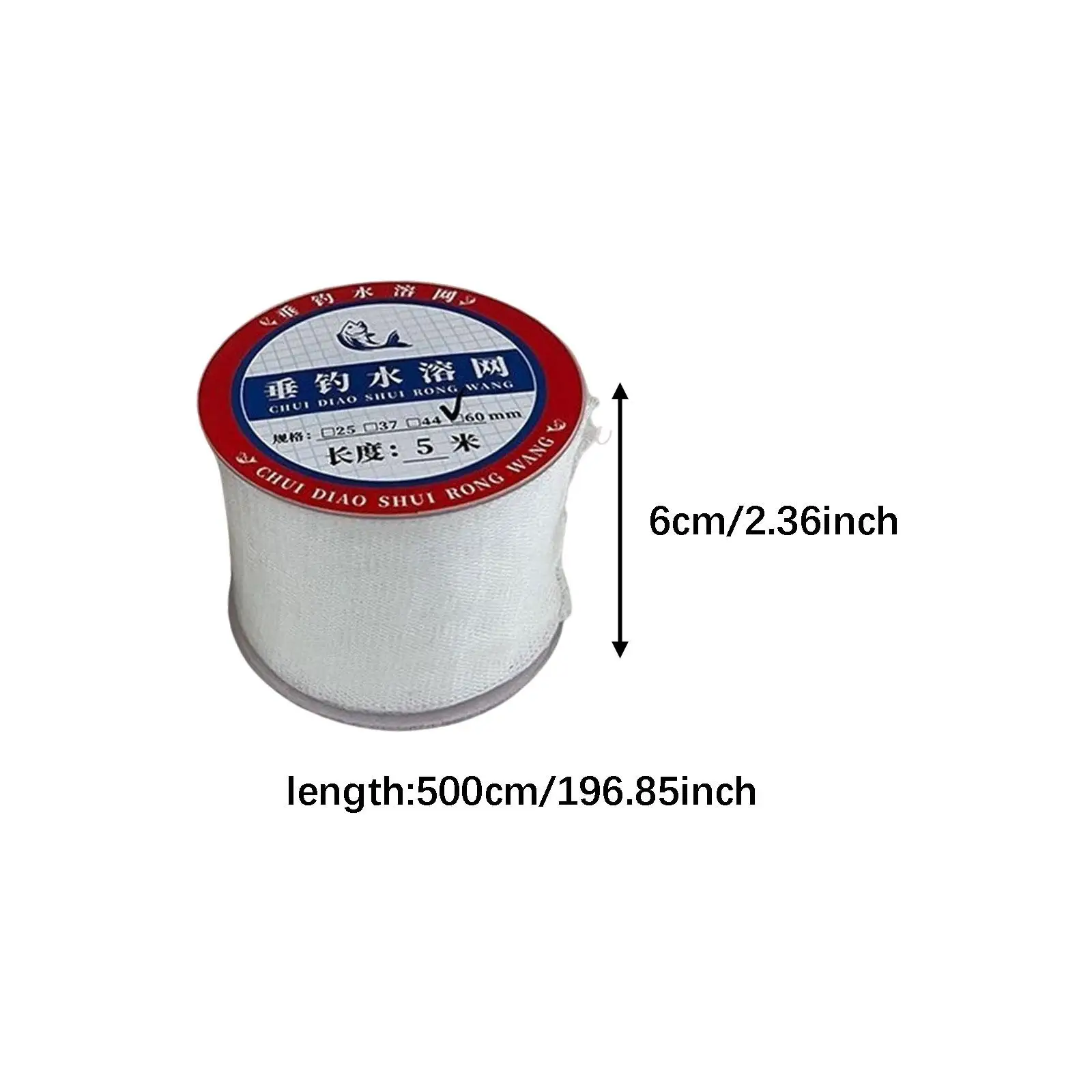 PVA 낚시 메쉬 랩 백 5M 길이, 고체 미끼용 범용 천천히 녹는 컴팩트 루어 홀더 루어 네트 태클 키트