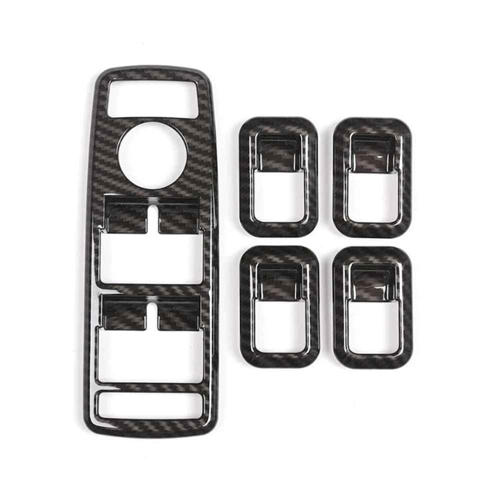 

Carbon Fiber Car Window Lift Button Frame Car Sticker For Mercedes-Benz A B C E GLE GLA CLA GLK Class W176 W204 W212 W166 W218