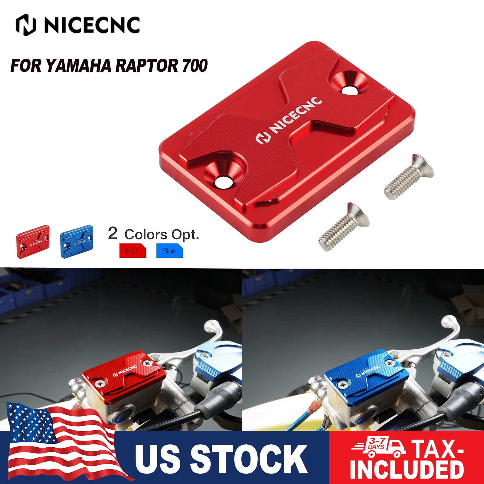 NiceCNC Raptor 700 ATV Front Brake Reservoir Fluid Cover Cap For Yamaha Raptor 700 YFZ450R For Honda TRX450R OEM B16-F5852-00-00