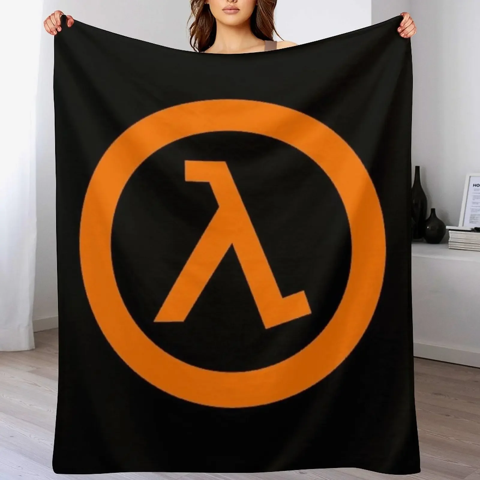 

Half Life Logo Throw Blanket Soft Breathable Blanket for Night Sleeping