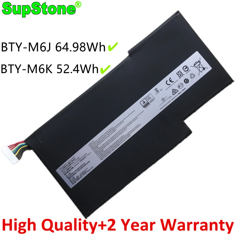 Bateria Supstone Bty-m6k M6j para Msi Gs63vr Gf63 Gs73 Ws63 Gf75 Wf65 Wf75 Ms16w1 16r1 16r3 16k4 17b3 17f1 17f2 17f3 17f4 17b7