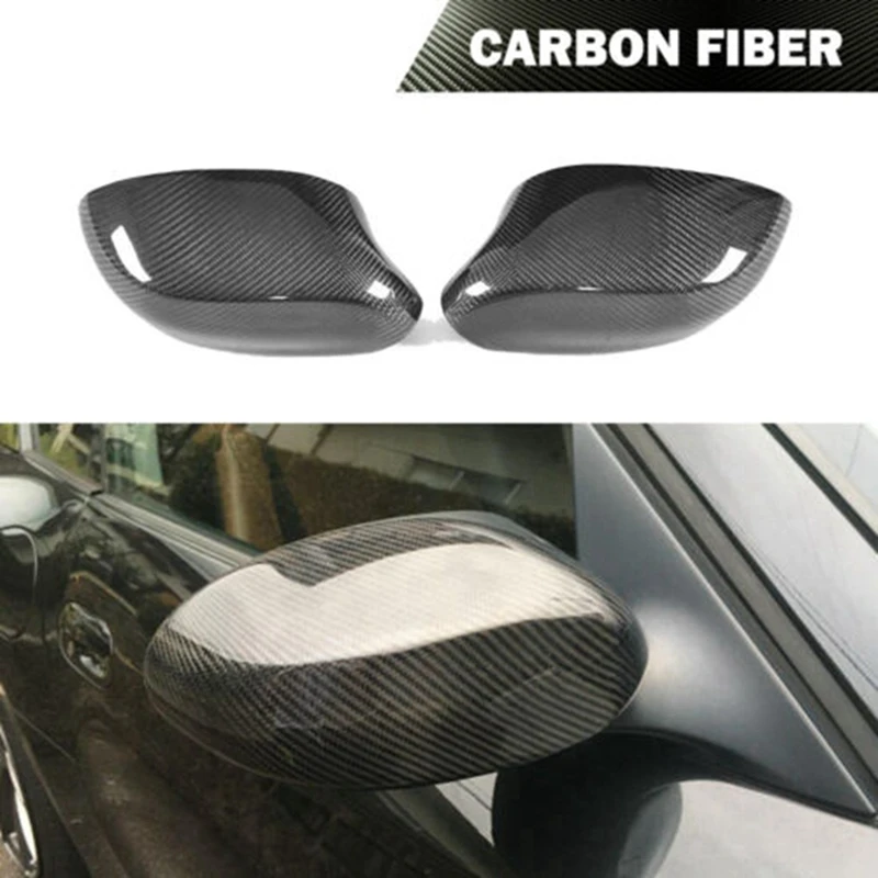 

Real Carbon Fiber Car Rearview Mirror Accessories Caps Add On Fit For BMW E85 Z4 2002-2008