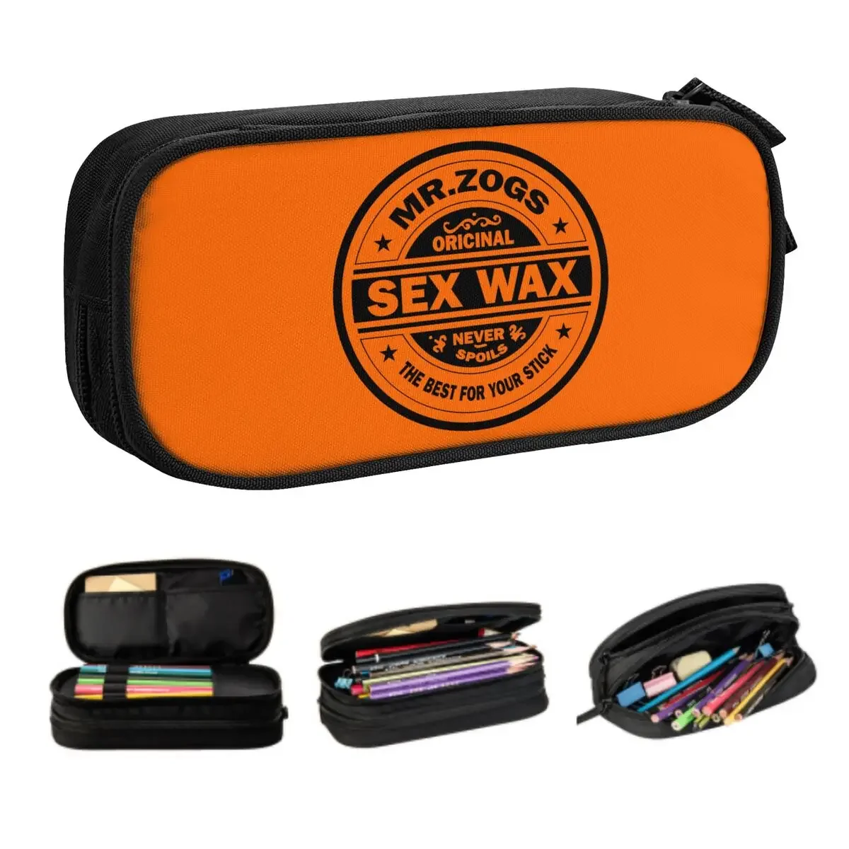 

Custom Cute Mr Zogs Sex Wax Pencil Cases for Boy Girl Big Capacity Pencil Box School Supplies