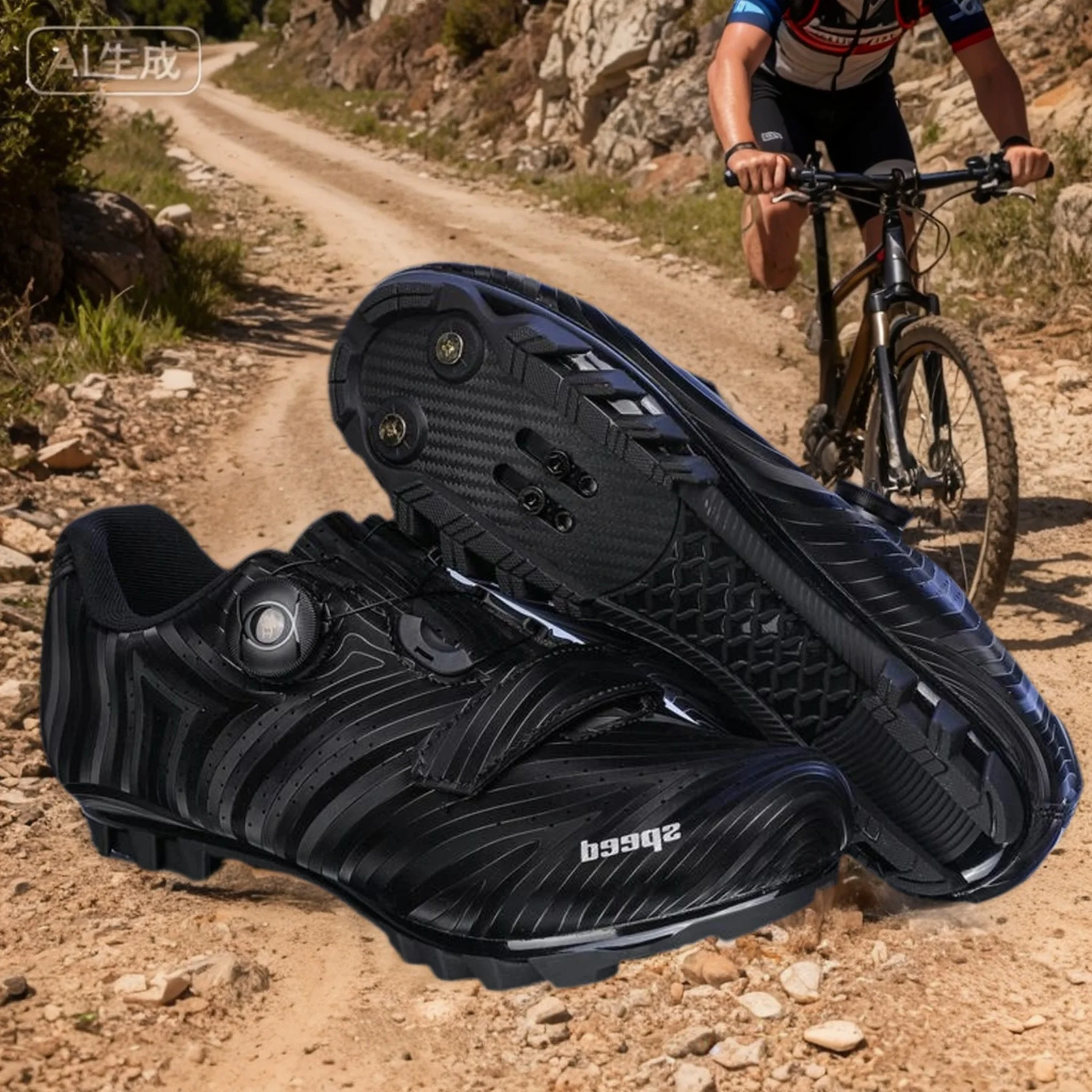 

Professional Mountain Bike Cycling Shoes MTB Flat Cleat SPD Shoes Outdoor Self-Locking Big Size 48 Racing Bicycle Sneakers Men