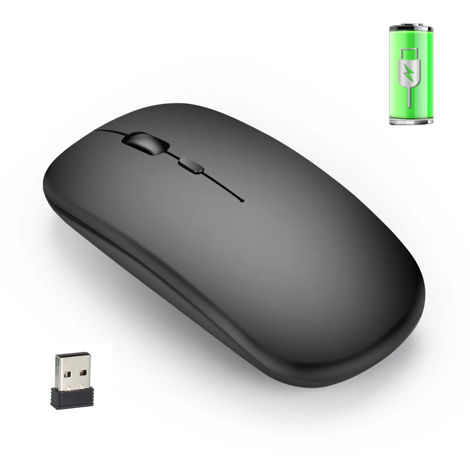 2.4G Wireless Transmission Technology Three-button Wireless Mousesilent  Quiet and Elegant Notebook Desktop Office Mouse