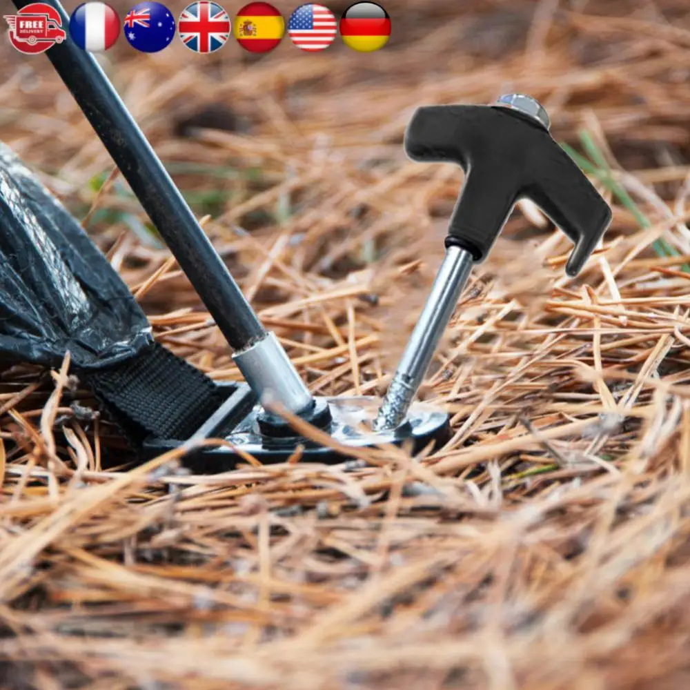 8 قطعة المسامير خيمة معدنية مع مقبس عرافة الثقيلة دوامة المسمار التخييم حصص خيمة الأرض مسمار الثقيلة خيمة حصص أوتاد #1