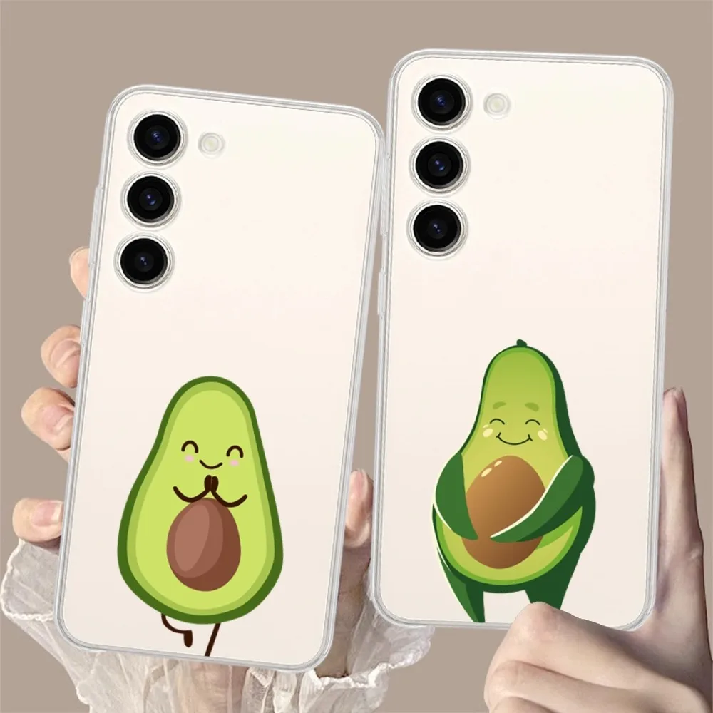 Cartoon Avocado Phone Case for Samsung Galaxy S8 8S G950F G950 A91 A80 A73 5G A72