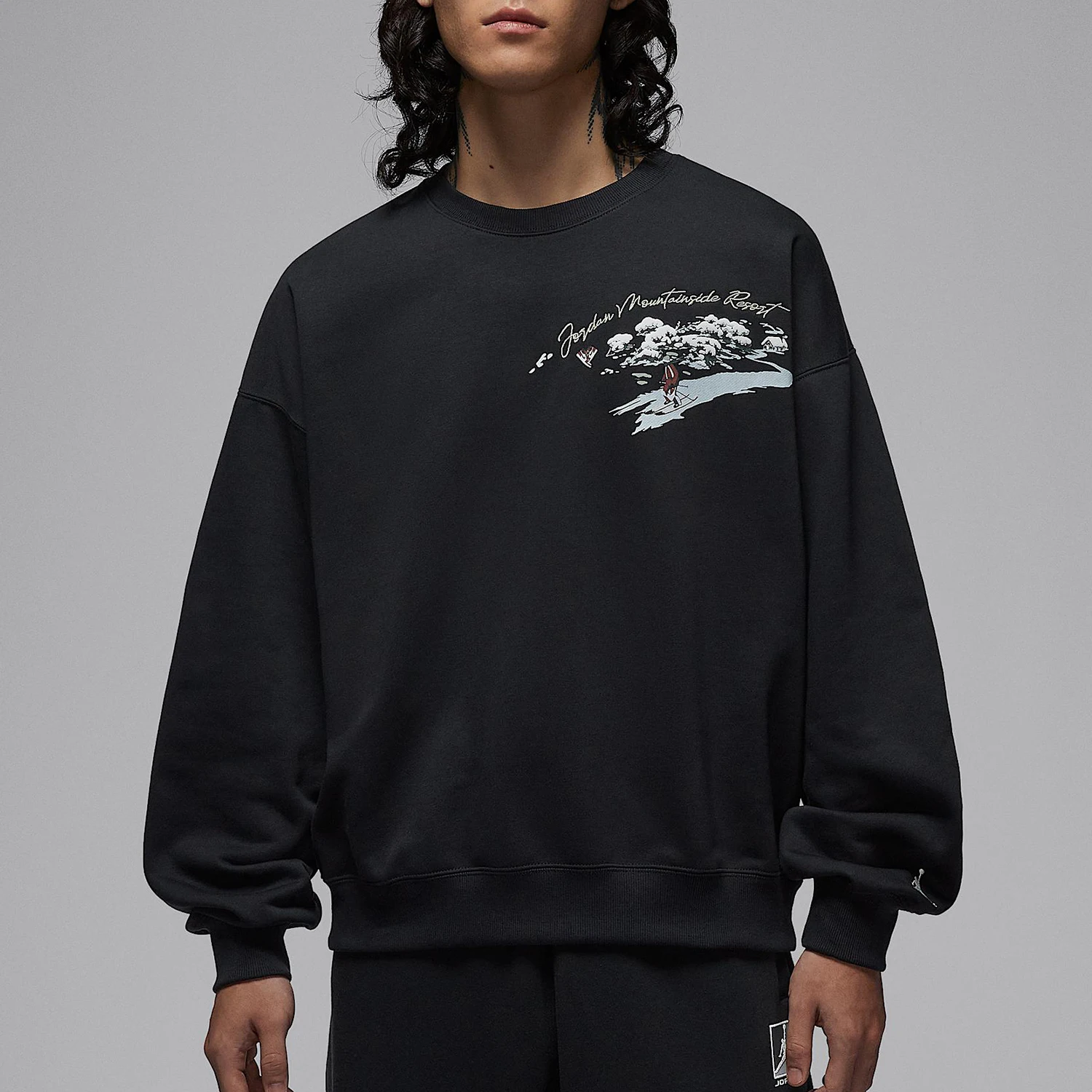 

Оригинальный мужской пуловер Nike JORDAN с круглым вырезом, свободная спортивная толстовка с капюшоном IM6318-010