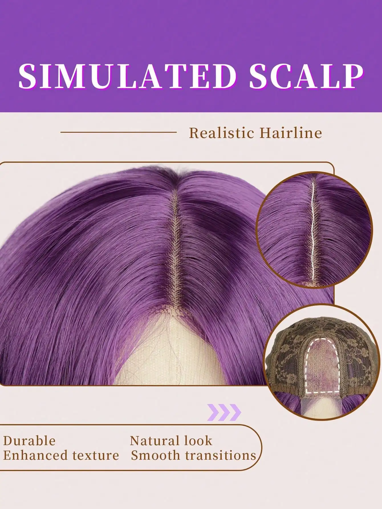 باروكة دانتيل أرجوانية مع موجات جسم طويلة، باروكة صناعية مقاومة للحرارة وخالية من 28 بوصة للحفلات التنكرية النسائية، إلخ