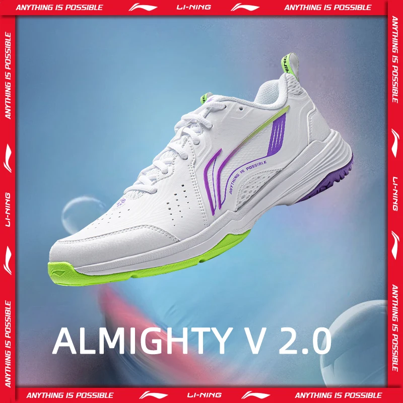 

Обувь для бадминтона Li-Ning унисекс ALMIGHTY V 2.0, не молчающаяся подкладка, носимые противоскользящие кроссовки AYTU001