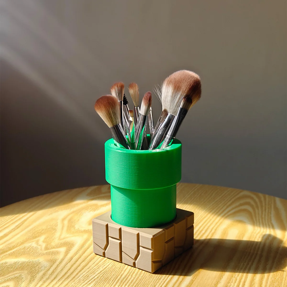 

1 шт. держатель для ручек в форме трубки, схема красного и зеленого цвета, креативный дизайн, украшение для дома, держатель для ручек для офисного хранения