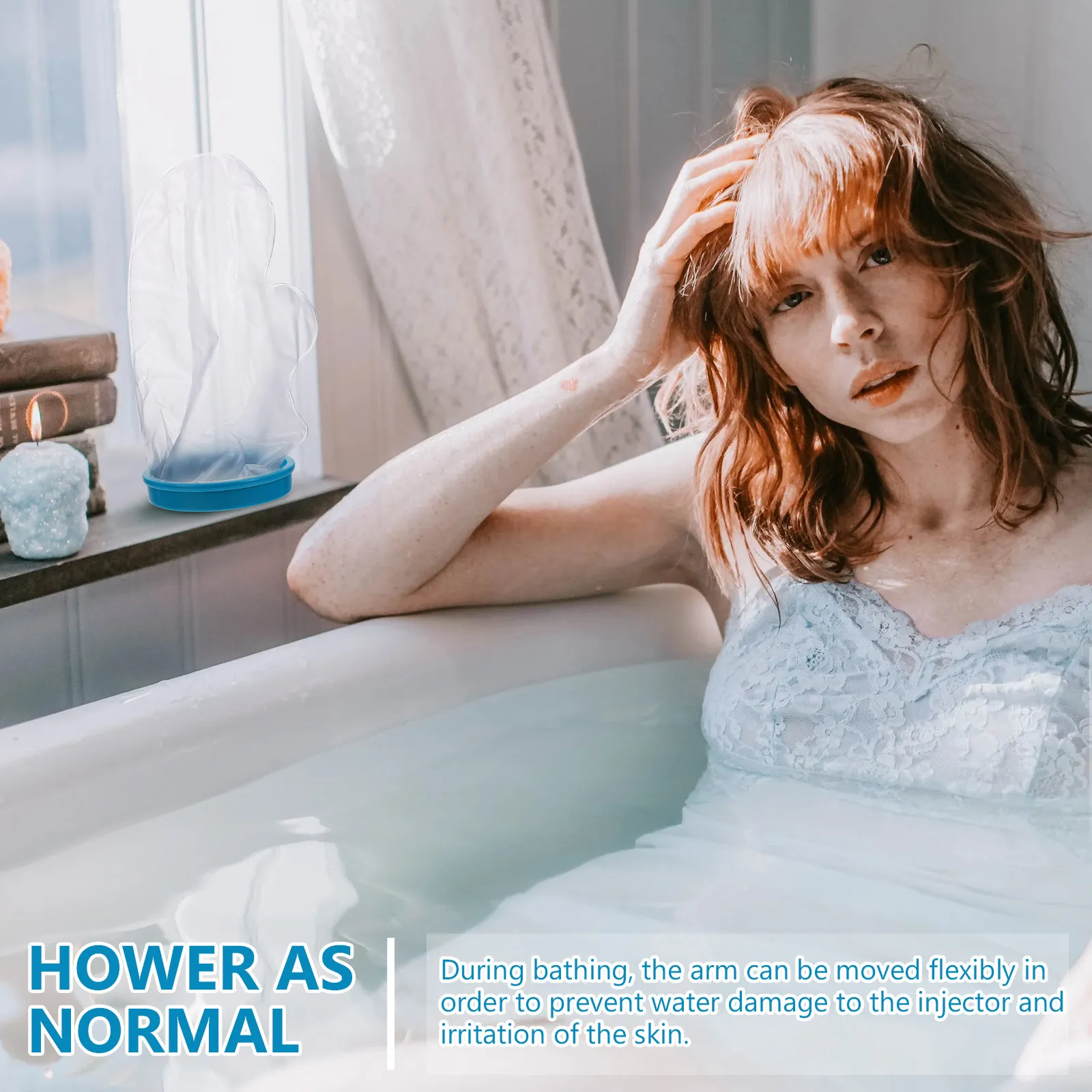 

1Pcs Waterproof Hands Cast Cover Reusable Shower Limb Protector for Injured Arms Legs Kids Adults Hospital Home Use PVC