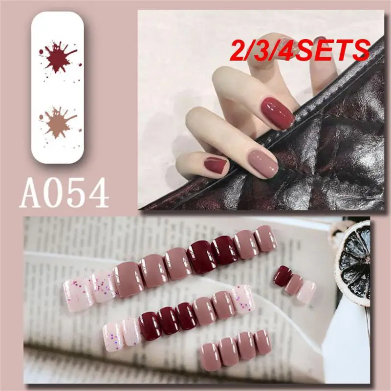 2/3/4SETS Trendy Salon-quality Long-lasting Trend-setting In-demand Versatile Must-have Item Affordable Nail Stickers