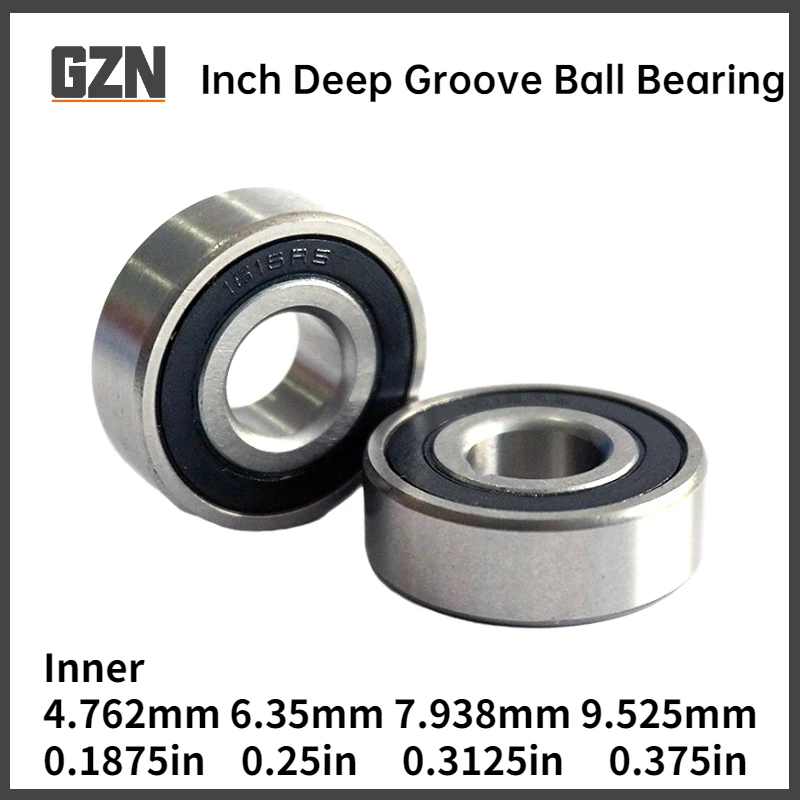 4pcs  British Non-standard Deep Groove Ball Bearing 1601 1602 1603 1604ZZ 2RS Inner 4.762 6.35 7.938 9.525mm