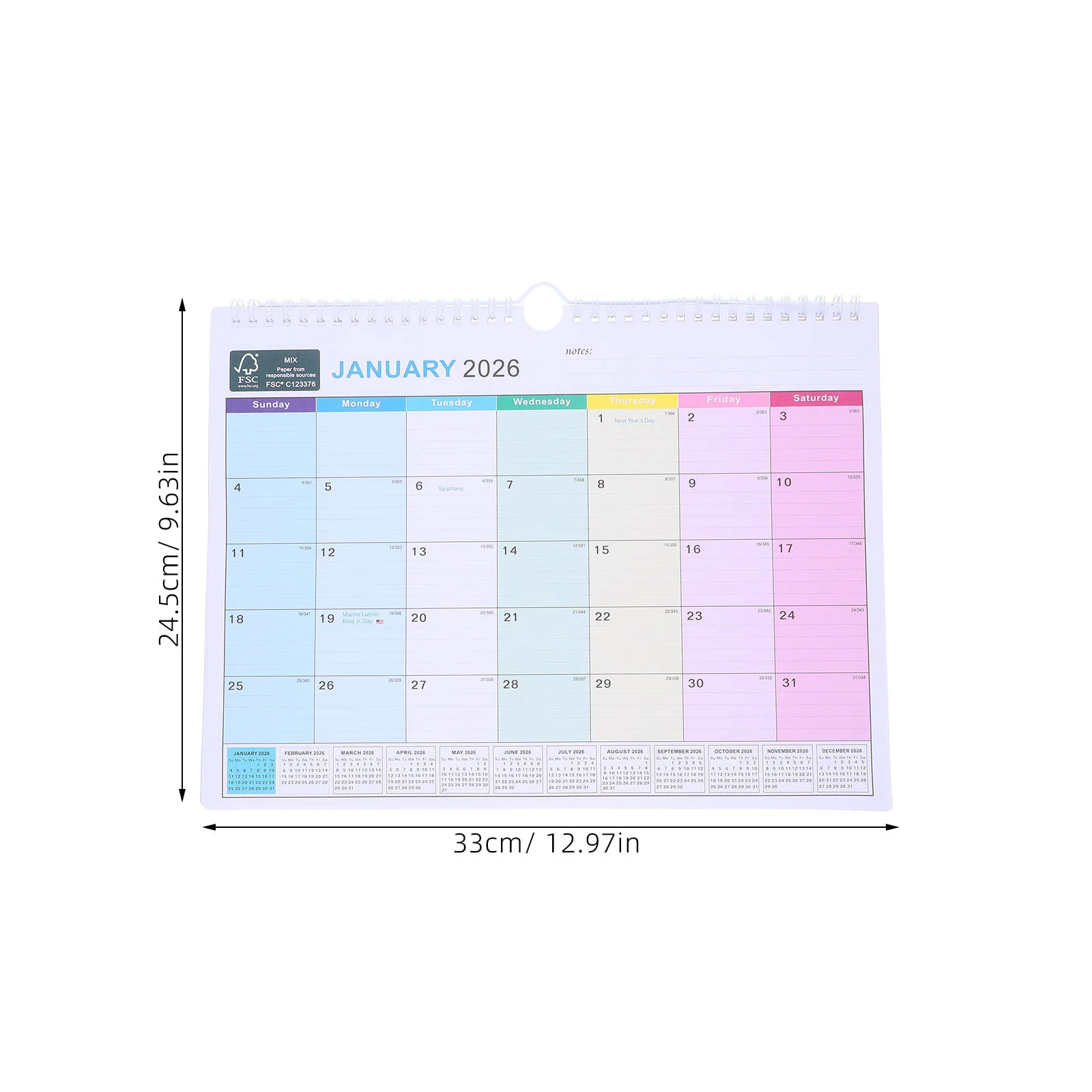 

5pcs 5 Pack Decorative Calendar 2025-2026 Daily Schedule Monthly Academic Wall Planner Calendars Annual