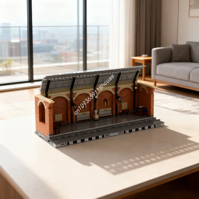 3824 piezas MOC Estación Kings Cross Plataforma 9 3/4 Modelo Harry Potter Bloques de Construcción Arquitectura DIY Idea de Regalo de Navidad Juguetes de Ladrillos para Niños