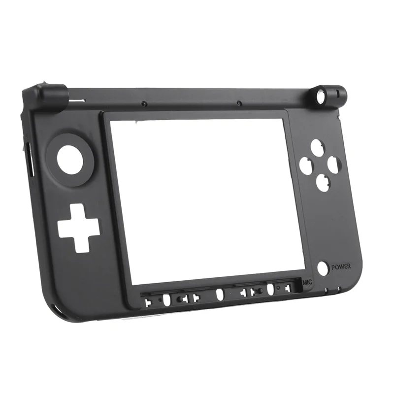 حافظة احترافية بإطار متوسط للوجه C غطاء مبيت بديل للإطار الأوسط لجهاز نينتندو 3Ds Xl/Ll حافظة وحدة تحكم الألعاب باللون الأسود