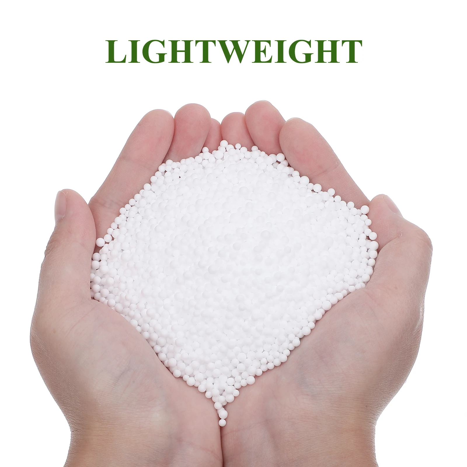 60000 قطعة حبيبات الكرة الرغوية 2.5-3.5 مللي متر الأبيض لتقوم بها بنفسك لوازم الحرفية للكبار الطرف الديكور السلس خفيفة الوزن المزدهر