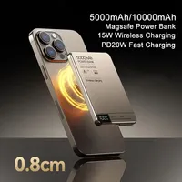 10000mAh Power Bank Magnetic Wireless Charger PD20W Fast Charging Magsafe Powerbank for iPhone 16 15 13 Xiaomi 14 Samsung Huawei