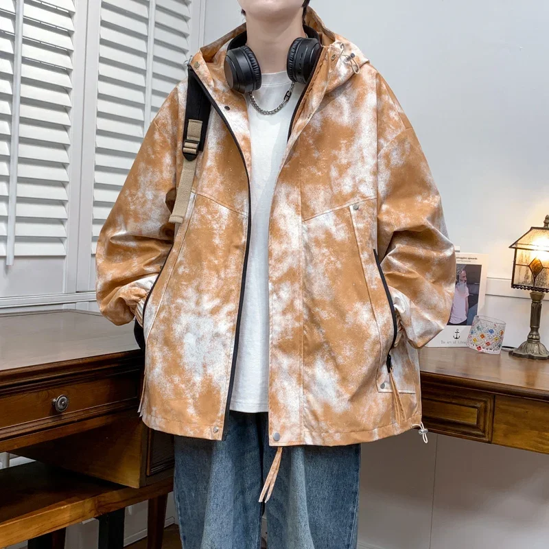 L-9XL Men's Hooded Jackets Autumn and Winter Lapel Fashion Youth Handsome Tops Large Size Thick Loose Cardigan Multicolor Coats