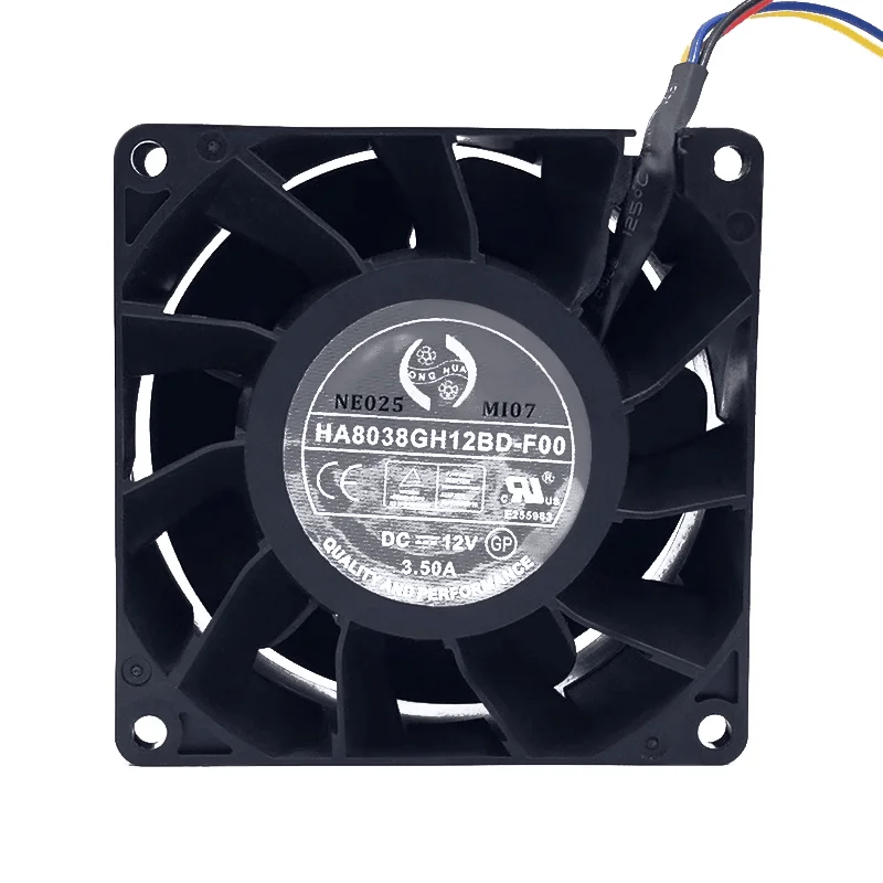 

New For HA8038GH12BD-F00 8038 12V 3.50A 8CM High Air Flow Frequency Converter Cooling Fan